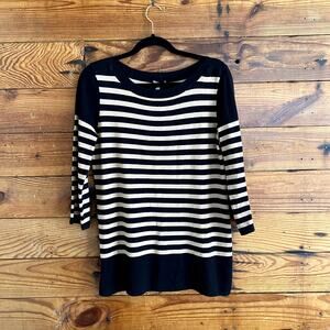 Neiman Marcus stripe sweater top